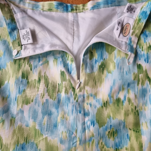 Talbots 100% Silk Vintage A-Line Lined Skirt - Picture 9 of 9